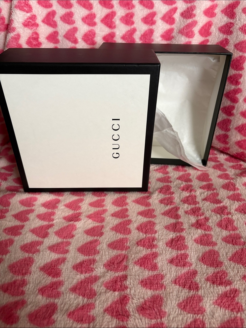 Gucci White Box with Black Trim